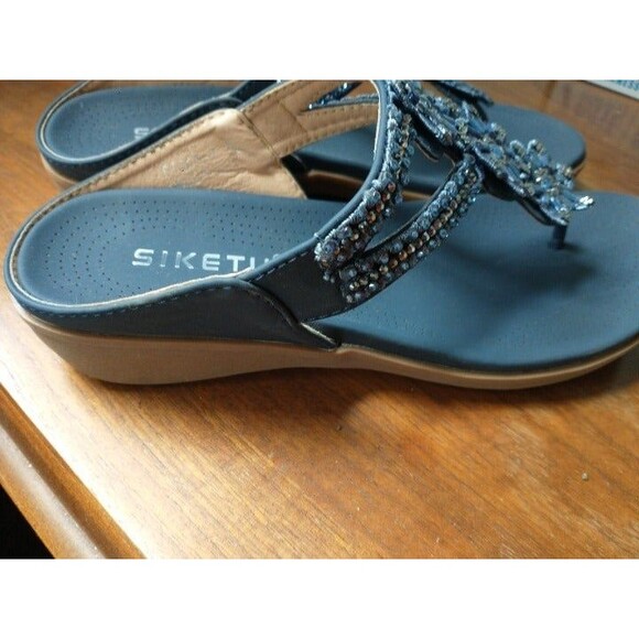 Siketu Womens Sandals Navy Blue 38 US 7.5 - Picture 6 of 6